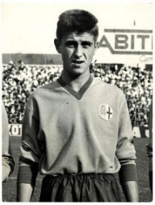 Gianni Rivera con la maglia dell'Alessandria